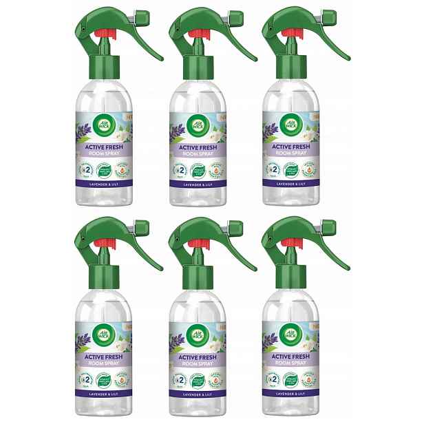 Air Wick osvěžovač vzduchu Active Fresh sprej Lavender & Lily (6x227 ml)