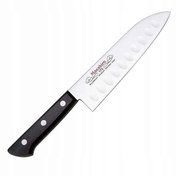 Japonský nůž Masahiro Bwh Santoku Dimple 175 mm
