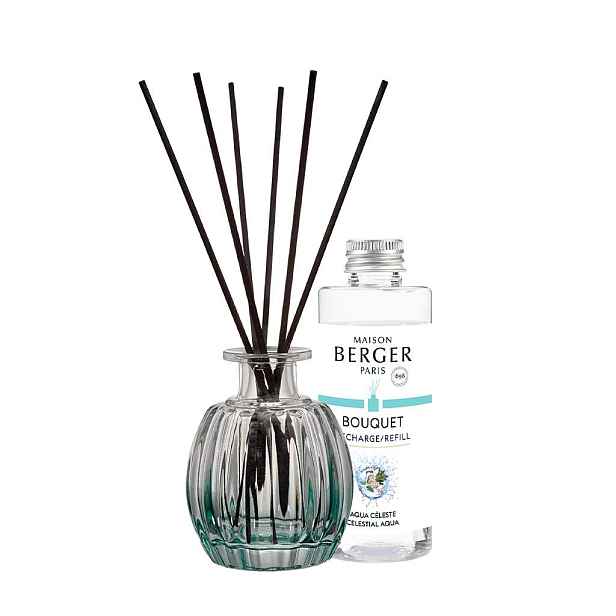 Maison Berger Paris Mini difuzér Corali, zelený + náplň Nebeská voda 100 ml 7873