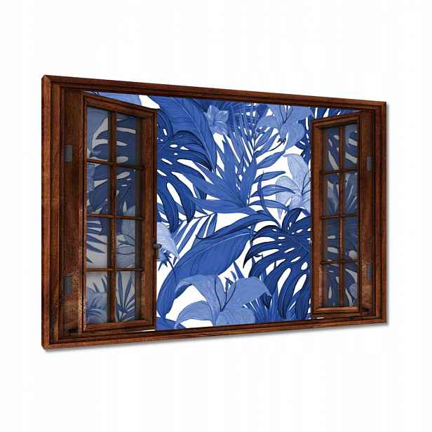 Obrazy 90x60 Classic Blue Monstera