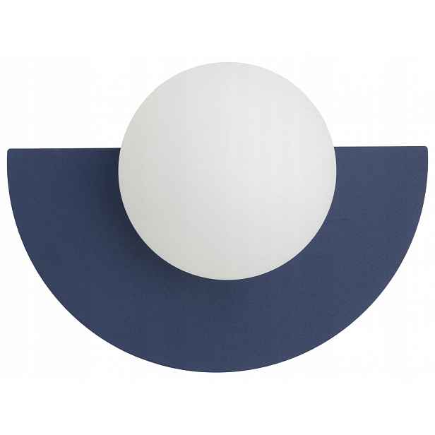 Nástěnná lampa Saturn S modrá 1xG9 25 cm do koupelny, moderní fasádní lampa