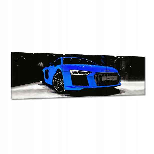 Obrazy 150x50 Modré Audi Audica R8