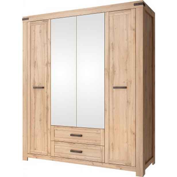 Skříň se zrcadlem Mountart 4D2S