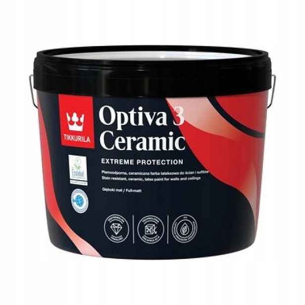 Tikkurila Optiva Ceramic 3 – 9 l Baza A (bílá)