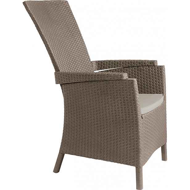 VERMONT židle - cappuchino + písková poduška Allibert