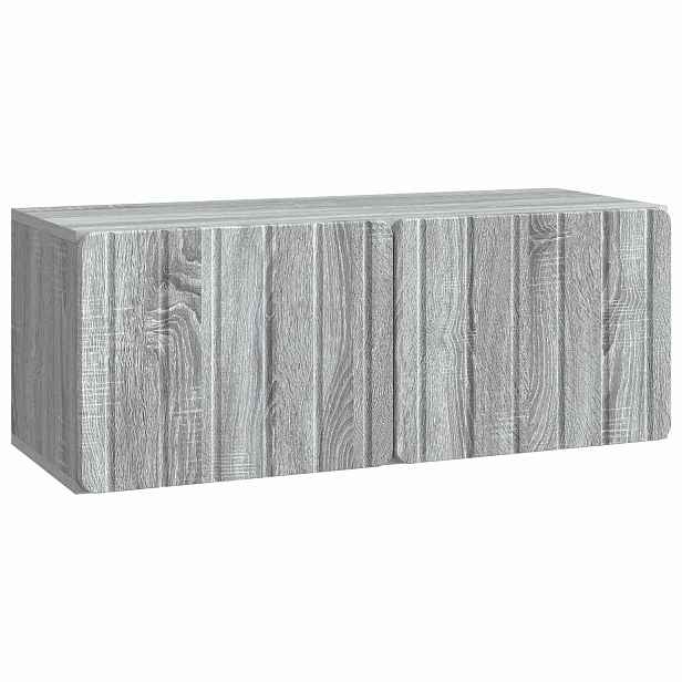 vidaXL Nástěnná TV skříň 78,5 x 31 x 30 cm Šedý Sonoma