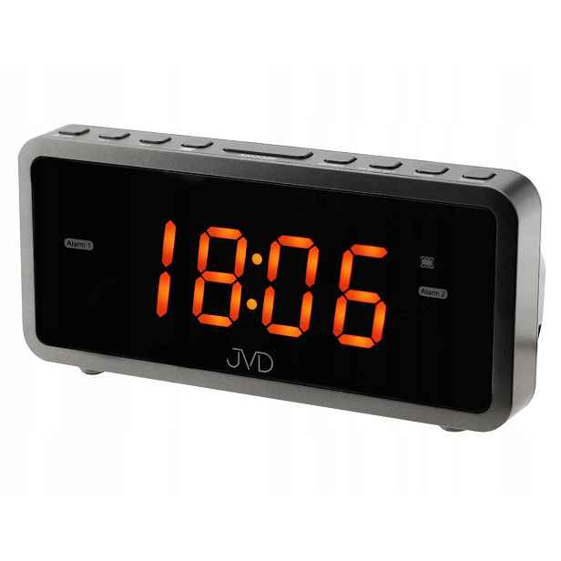 Oranžový Čitelný Budík S Led Alarmy Vibrace Číslice 3 CM Jvd SB701