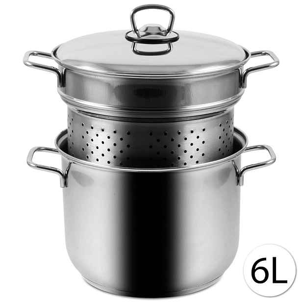 ARIAN 9490 Nerezový gastro hrnec na špagety, 22cm, 6L