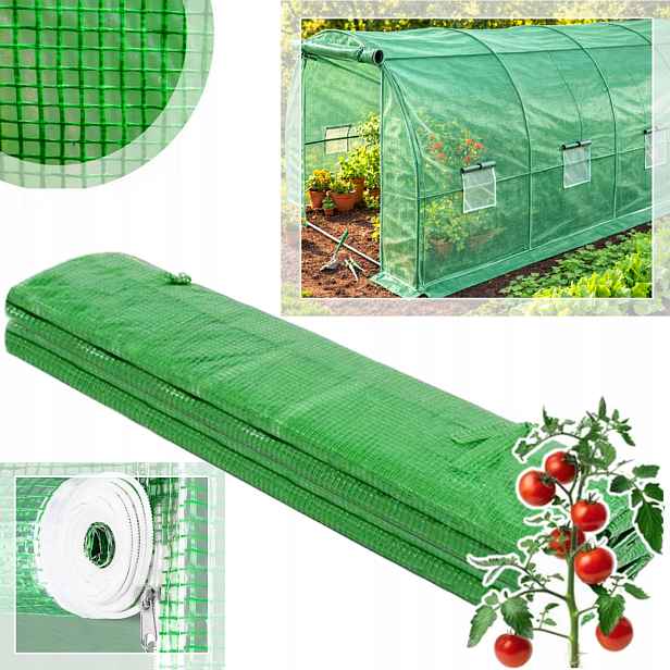 Fólie tunelu 8x3x2 m Zelená Pokrytí