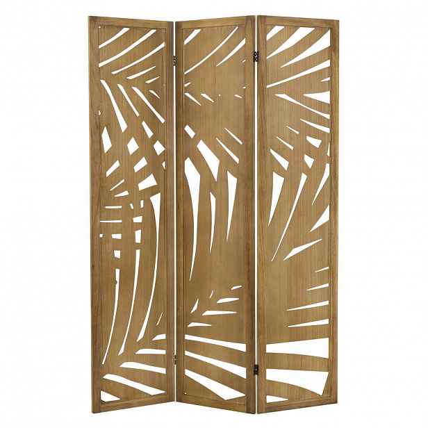 ML-DESIGN PARAVÁN, 3dílný, Sapporo, 170 × 121 cm, přírodní, ze dřeva