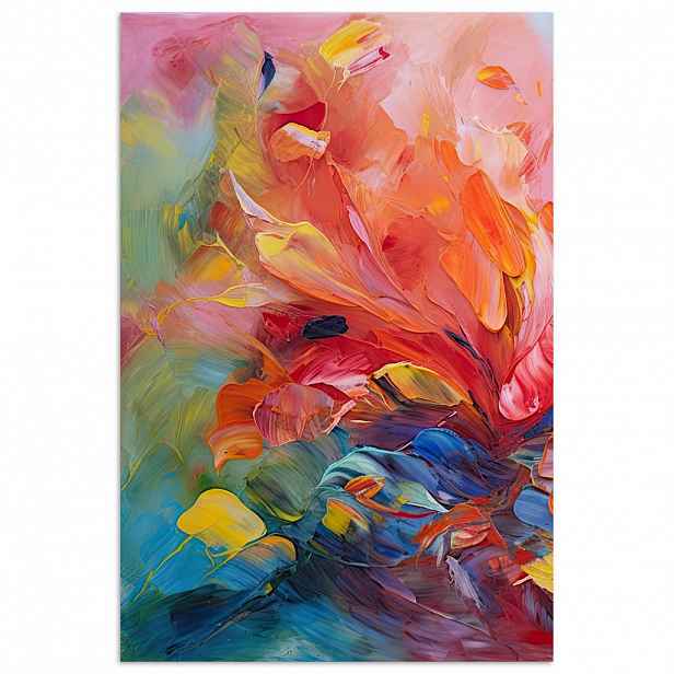 MuchoWow PLAKÁT Olejomalba - Umění - Abstraktní - Barevné 40x60 cm