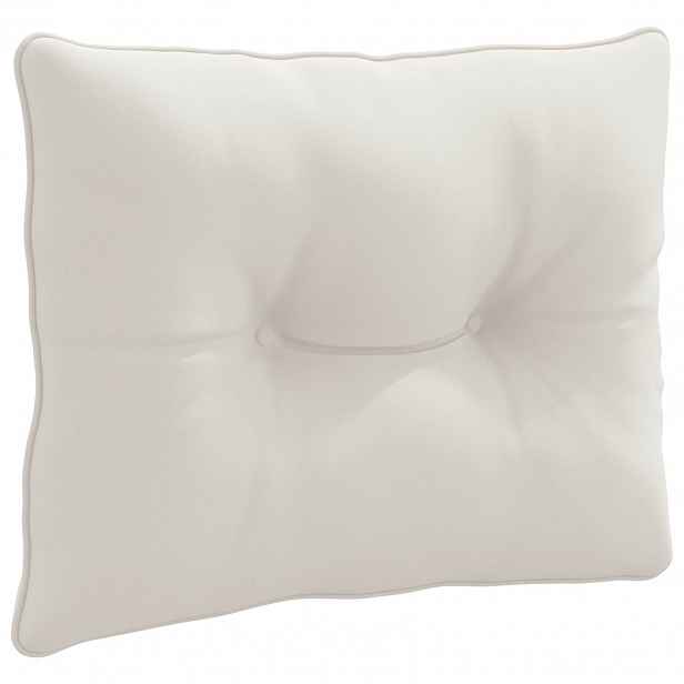 vidaXL Zádový polstr PUTTEN 100% polyester Bílá 60 x 40 x 10 cm