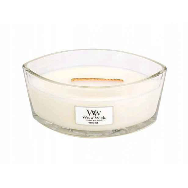 WoodWick svíčka loď White Teak 453.6 g