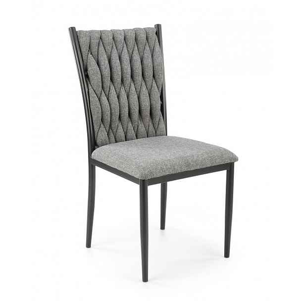 Jídelní židle šedá / černá - výška: 94 cm