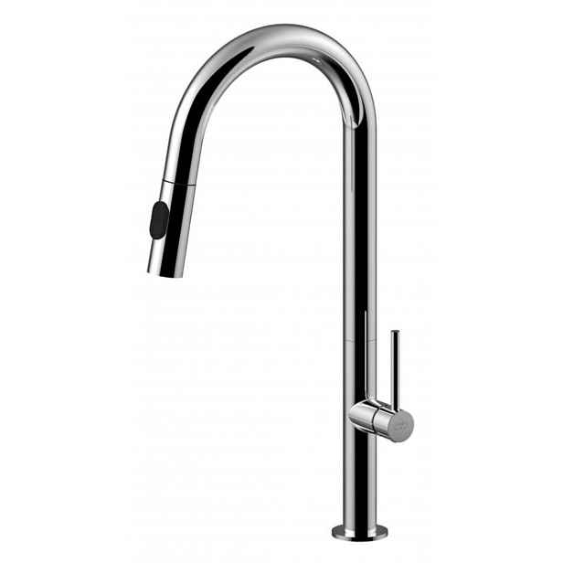 Paffoni Chef - Dřezová baterie s výsuvnou sprškou, chrom CH185CR