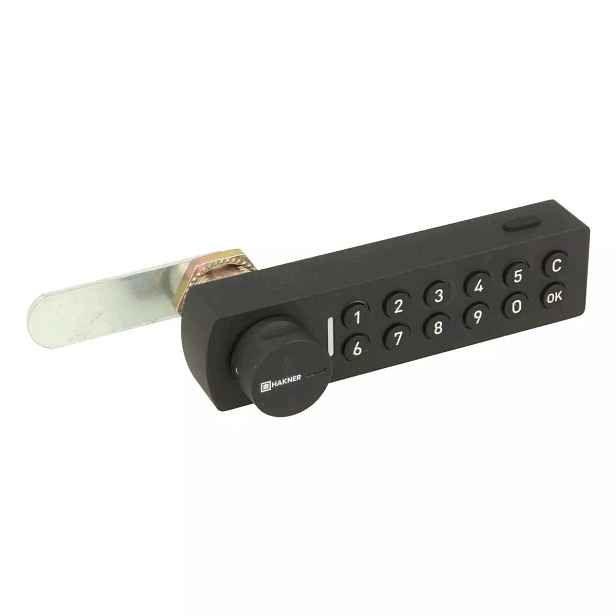 Elektronický zámek Oris L-20mm IP65 Hakner kódový pro nábytkové skříně