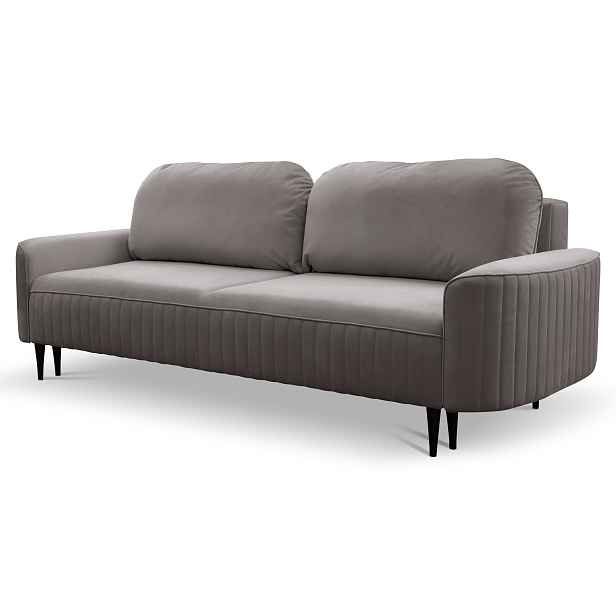 Laski Rozkládací pohovka Vena 244 cm Velluto 16 šedá