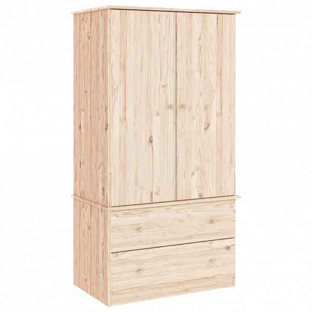 vidaXL Šatní skříň ALTA 90 x 55 x 170 cm masivní borové dřevo