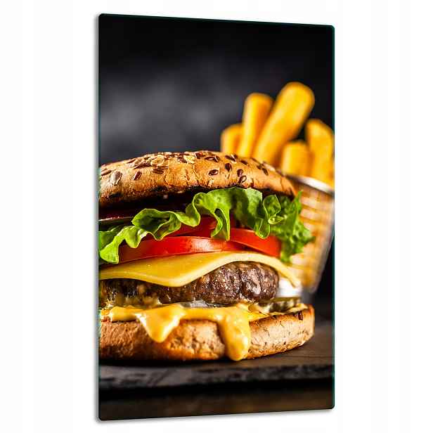 7v1 Skleněná Deska Panelová Deska 30x52 Hamburger
