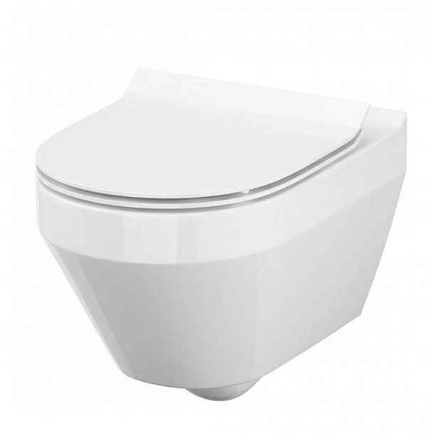 Cersanit Crea - Závěsné WC se sedátkem SoftClose, CleanOn, bílá S701-212