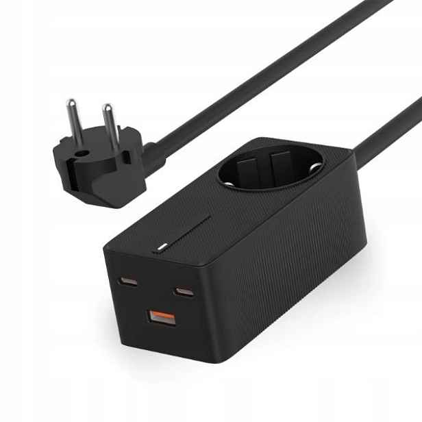 Ksix nabíjecí prodlužovací kabel 65W, GaN, Pd, Pps, čtyřportový