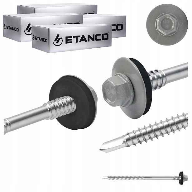 Šrouby do sendvičové desky 110 mm Ral 9006 400 ks pro kov Etanco GT6