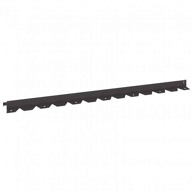 vidaXL Okraj trávníku 50 ks 102 x 4 x 4 cm Ocel Černá