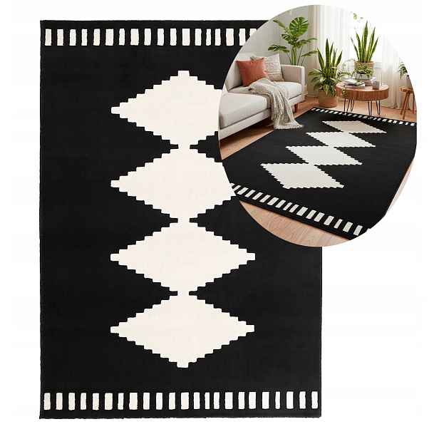 Koberec Do Obýváku Home Art Měkký Boho Styl 160X230
