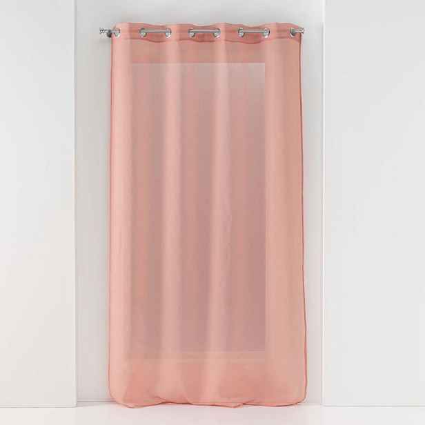 Růžová voálová záclona 140x280 cm Sandra – douceur d'intérieur