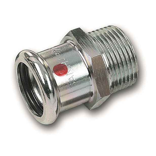 Vsuvka přechodová lisovací Sanha Therm 24243G 22 mm ×3/4" vnější závit
