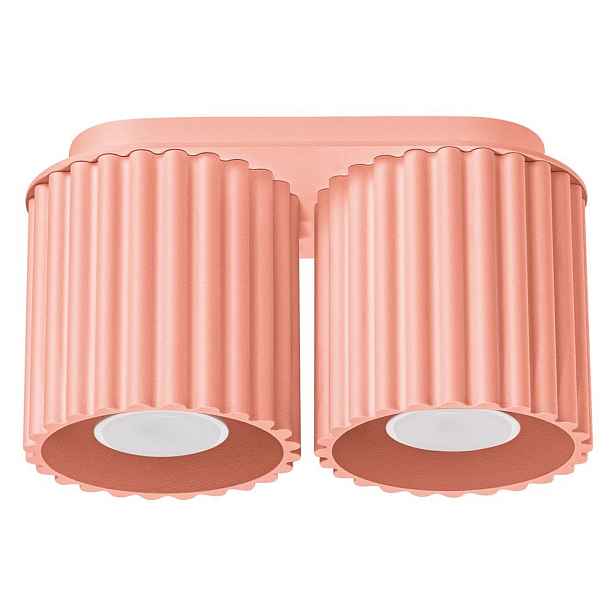 Broskvové kovové bodové svítidlo 10x21 cm Zora – Sollux