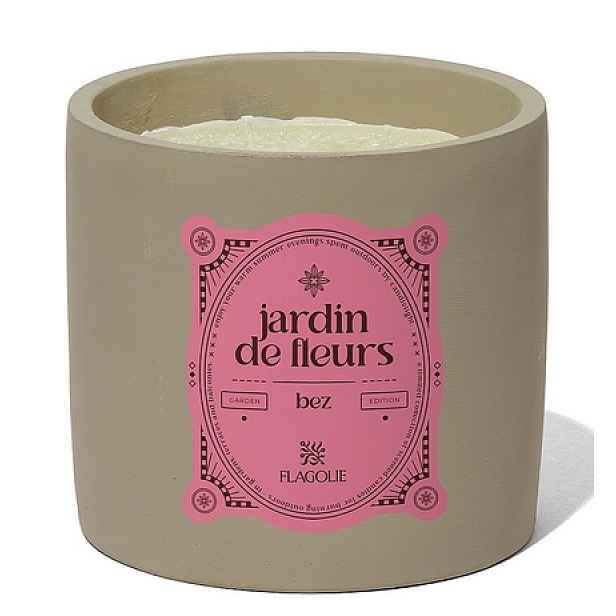 Zahradní kulatá svíčka Jardin de Fleurs Bez 850 g Flagolie