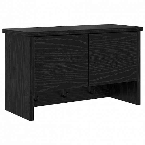 vidaXL Nástěnný věšák na kabáty Nástěnná montáž Černý dub