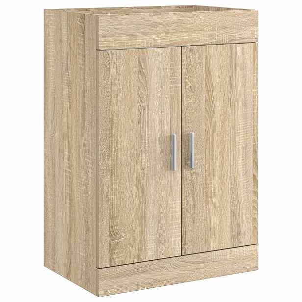 vidaXL Koupelnová skříňka pod umyvadlo Dub sonoma 56 x 37,5 x 81 cm