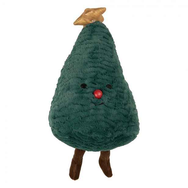 Dekorativní polštář ve tvaru vánočního stromku Christmas Tree - 20*10*32 cm Clayre & Eef