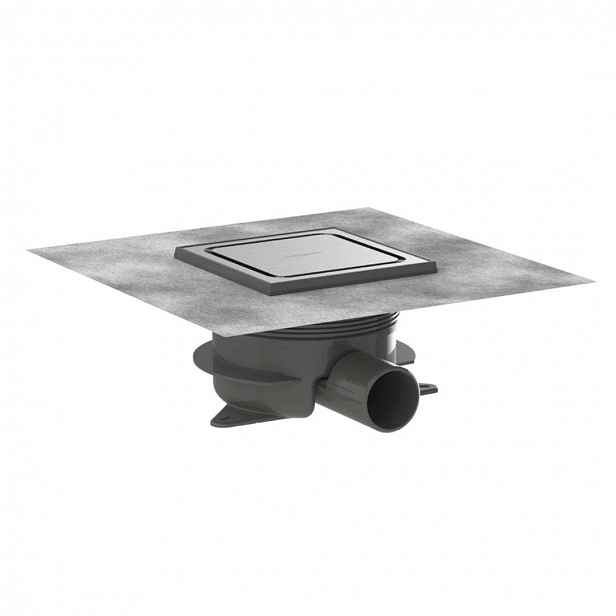 Hansgrohe RainDrain Spot Plus - Podlahová vpust, 15x15 cm, kartáčovaná nerezová ocel 56225800