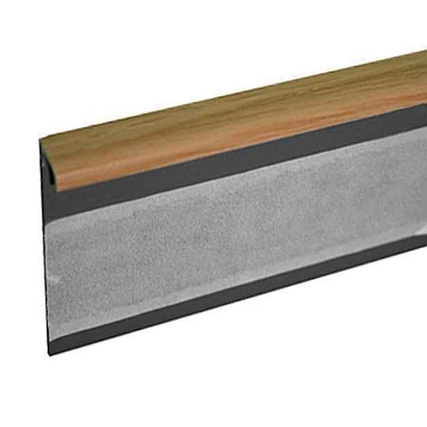 Kobercová (soklová) lišta TL55 33 dub světlý 2,5 m, 2500x55x10 mm, hnědá, Döllken