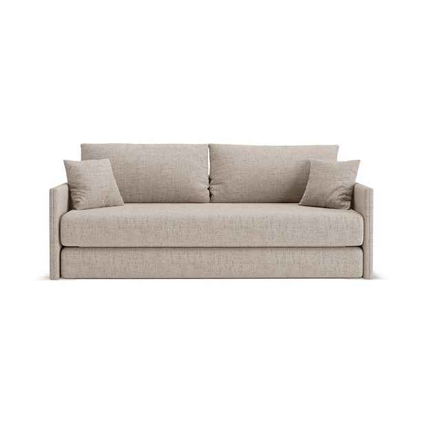 Světle hnědá žinylková rozkládací pohovka 209 cm Shannon – Cosmopolitan Design