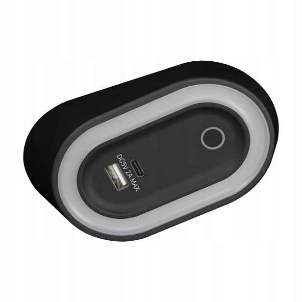 Agra Led podskříňková lampa 2,5W, 4000K, bezdotykové spínače, černá