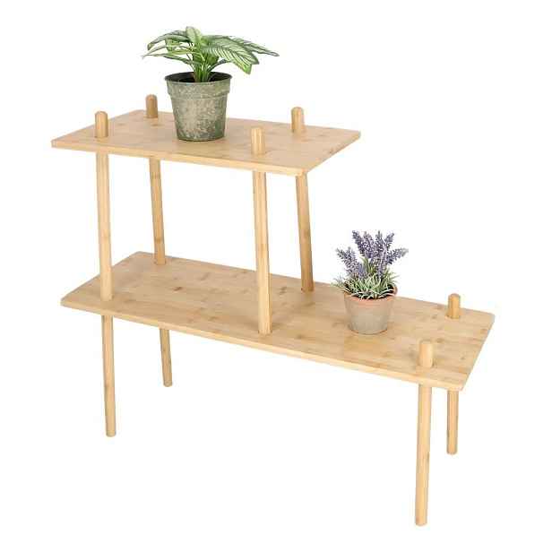 Bambusový regál ve světle přírodní barvě 84x73x30 cm – Esschert Design