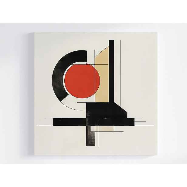 Obraz Na Plátně Canvas Grafika Geometrie Kolo Abstrakce Bauhaus 50x50