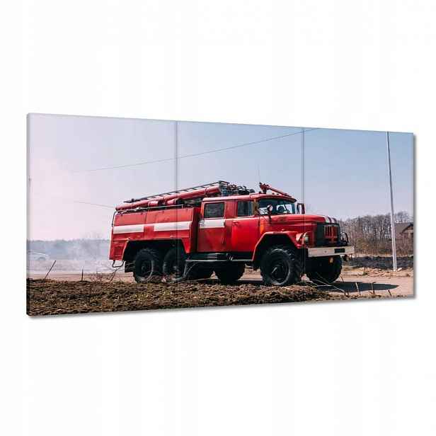 Obrazy 180x90 Červený hasičský vůz
