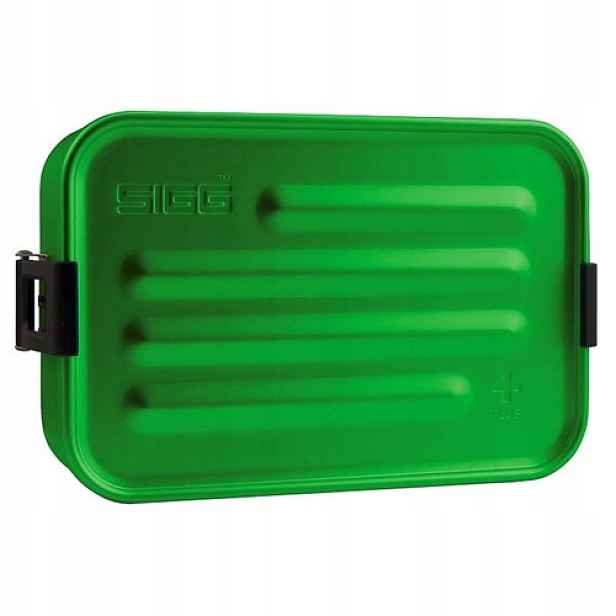 Sigg Lunch Box Plus S krabička na potraviny hliníkový 0,9 l zelený s vložkou