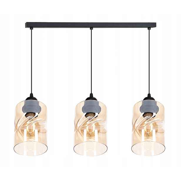 Stropní Závěsná Lampa Regulovatelná Loft 3 Skleněný Lustr Lampy Lustry