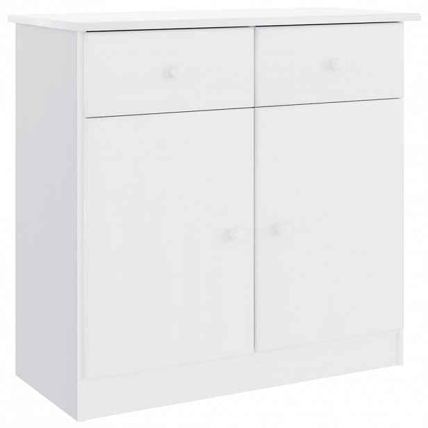 vidaXL Příborník ALTA bílý 77 x 35 x 73 cm masivní borové dřevo