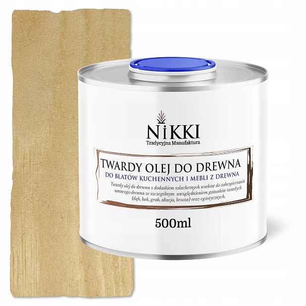 Tvrdý ochranný olej na dřevo a terasový nábytek bezbarvý 500 ml přírodní mat