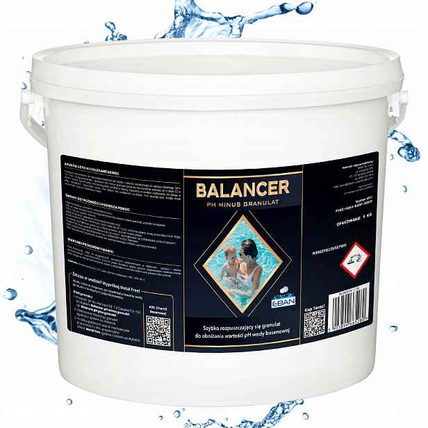 Balancer pH Minus Granulát pro snížení pH bazénové vody 7 kg Eban