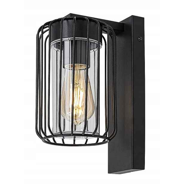 Fasádní nástěnné svítidlo Tarpa Rabalux Černá Industriální IP44 E27 40W