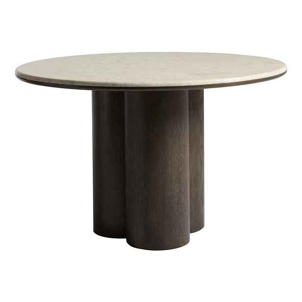 Kulatý jídelní stůl s mramorovou deskou  ø 120 cm Piazze – Unique Furniture
