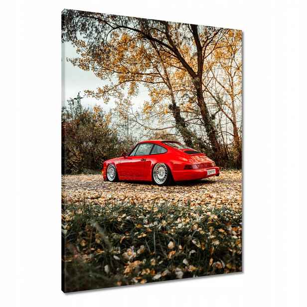 Obrazy 60x80 Červené Porsche Auto